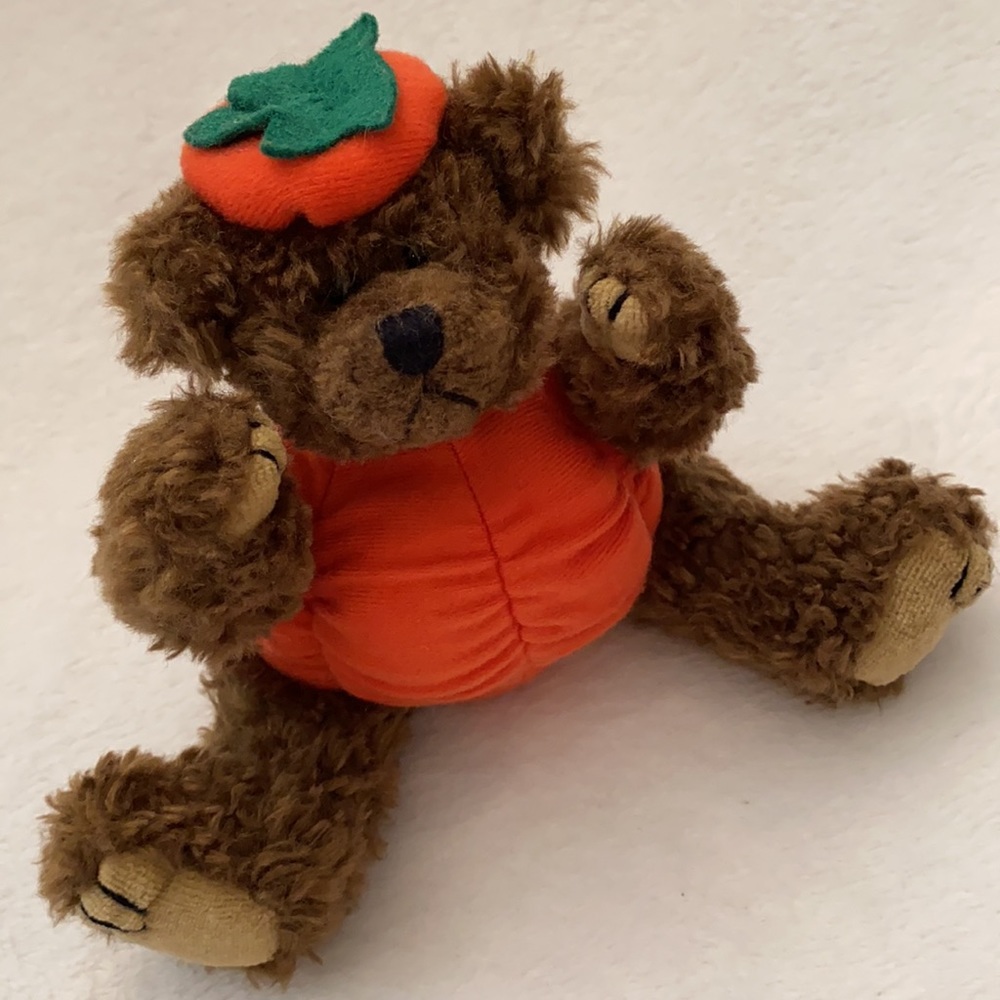 {VTG} Ty | 1993 Peter “Trick or Treat!” Pumpkin Halloween Fall Stuffed Bear - Picture 16 of 16